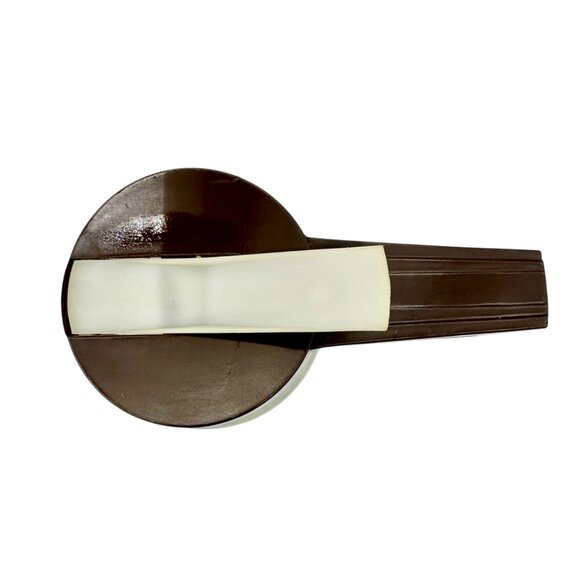 Vintage Gemco Syrup Dispenser and Nut Food Chopper with Brown Lids Glass Bodies - Picture 4 of 10